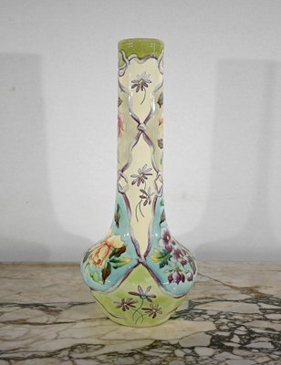 Art Nouveau Earthenware Vase from Longchamp, 1890s / 1900s-RVK-1378174