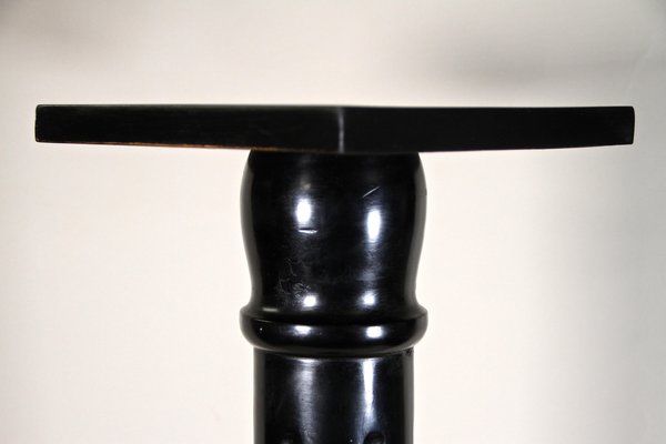 Art Nouveau Ebonized Beechwood Pedestal, Austria, 1900s-TQA-1321935