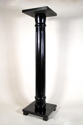 Art Nouveau Ebonized Beechwood Pedestal, Austria, 1900s-TQA-1321935