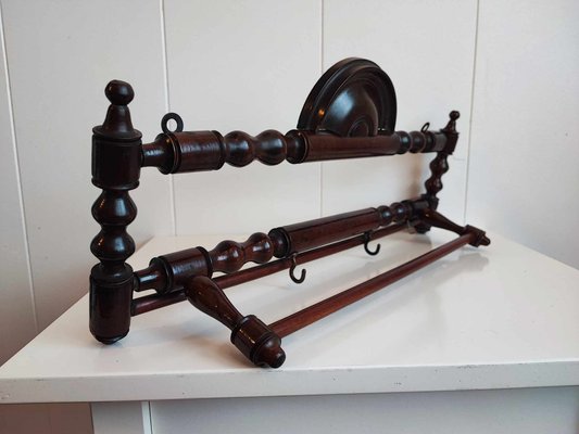 Art Nouveau Eclectic Wooden Hanger, 1890s-CAQ-2034054