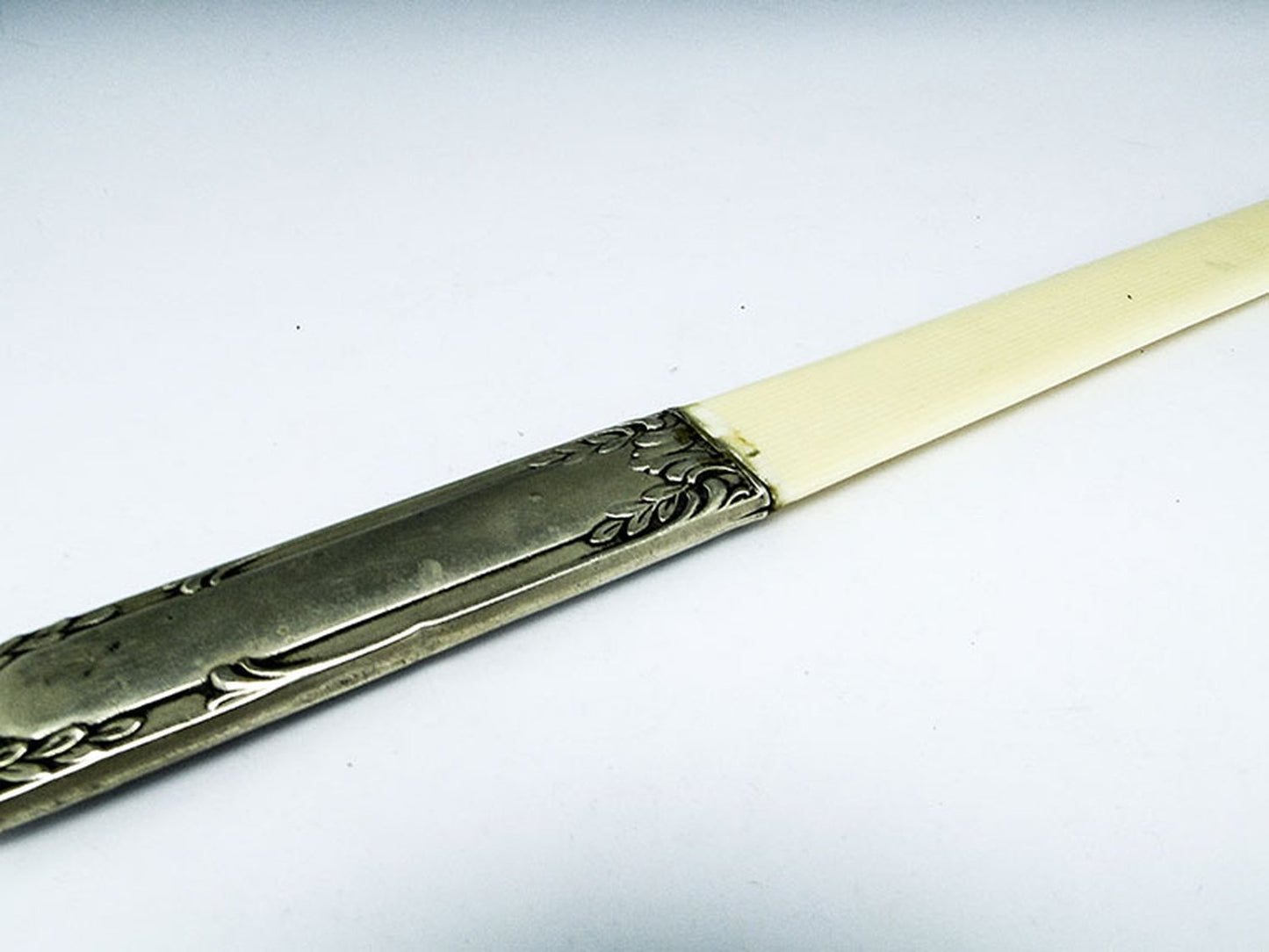 Art Nouveau Figurative Letters Knife, France, 1890s