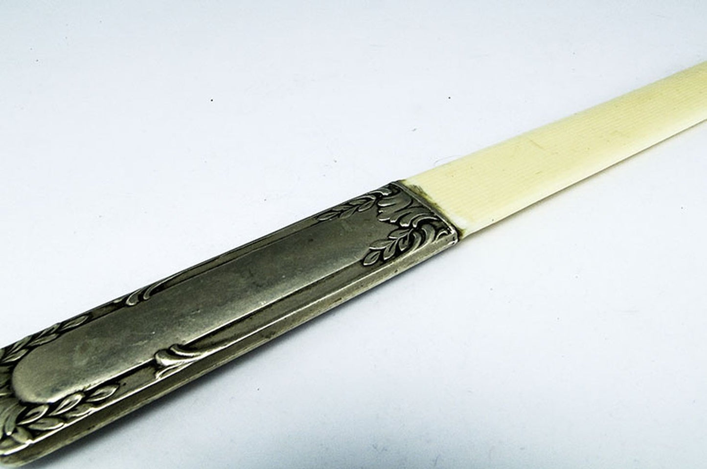 Art Nouveau Figurative Letters Knife, France, 1890s