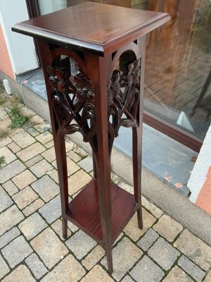 Art Nouveau Flower Stand in Mahogany, 1915-NYZ-2016191