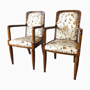 Art Nouveau French Armchairs, 1910s, Set of 2-MTX-675632