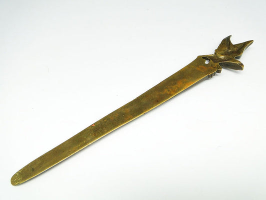 Art Nouveau French Figurative Letters Knife, 1890s