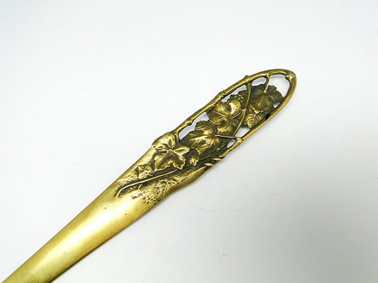 Art Nouveau French Figurative Letters Knife, 1890s