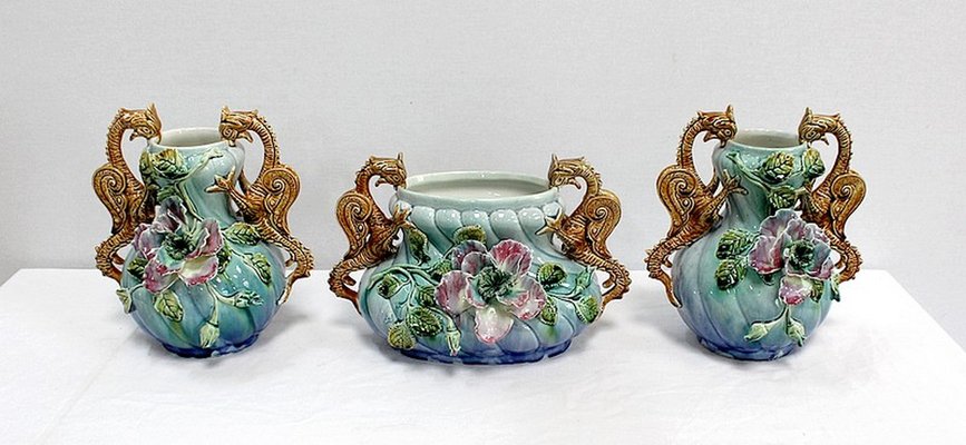 Art Nouveau Garnitures, 1900s, Set of 3-RVK-995047