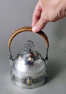 Art Nouveau German Silver-Plated Metal Sugar Bowl from WMF, 1906-QRS-1719148