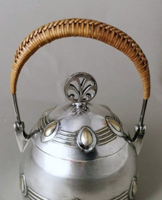 Art Nouveau German Silver-Plated Metal Sugar Bowl from WMF, 1906-QRS-1719148