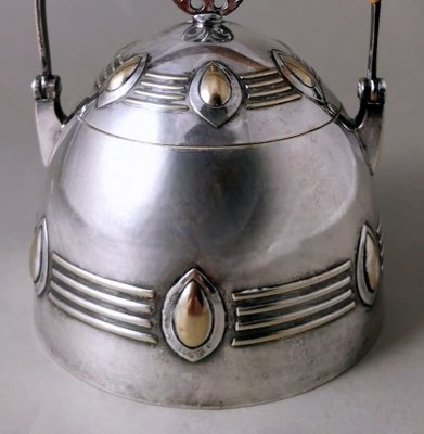 Art Nouveau German Silver-Plated Metal Sugar Bowl from WMF, 1906-QRS-1719148