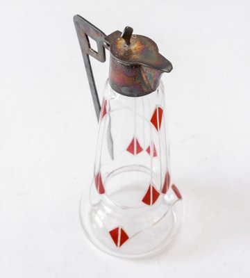 Art Nouveau Glass Carafe, 1910s-FSD-1170200