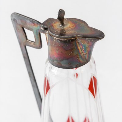 Art Nouveau Glass Carafe, 1910s-FSD-1170200