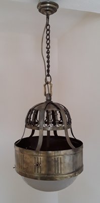 Art Nouveau Glass Floral Lamp, 1900s-HOI-1334743