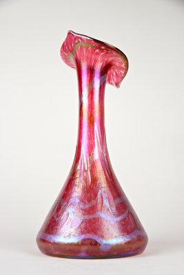 Art Nouveau Glass Vase Jack in the Pulpit by Fritz Heckert, Bohemia, 1901-TQA-1321964