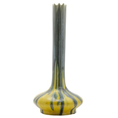 Art Nouveau Glazed Soliflore Vase from AMC Wasmuel, Belgium-MJY-1148872