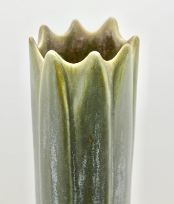 Art Nouveau Glazed Soliflore Vase from AMC Wasmuel, Belgium-MJY-1148872