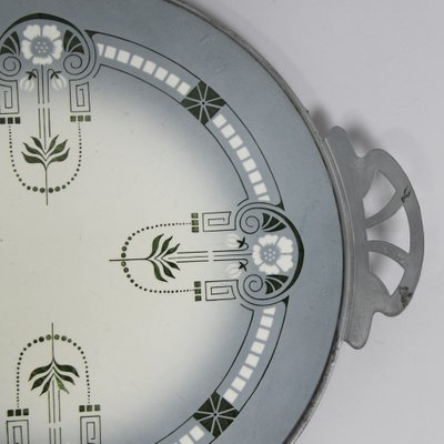 Art Nouveau Grey Bandeja Tray, 1890s-NE-1371876