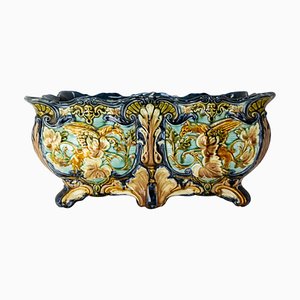 Art Nouveau Griffon Barbotine Jardiniere, 1900s-RIU-1365971