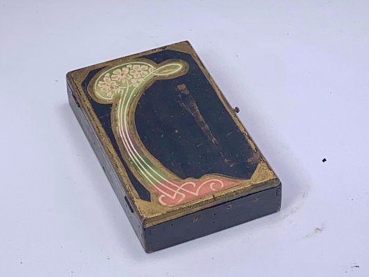 Art Nouveau Hand Painted Box, France, 1920s-UR-1315556