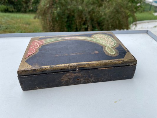 Art Nouveau Hand Painted Box, France, 1920s-UR-1315556