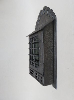 Art Nouveau Handmade Wrought Iron Mailbox-EY-912470