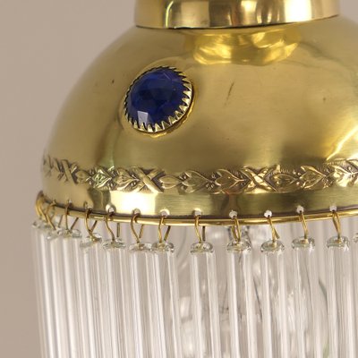 Art Nouveau Hanging Lamp with Glass Rods, France, 1910s-KDB-1811532