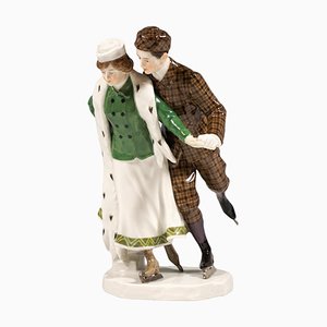 Art Nouveau Ice-Skater Figurine attributed to Alfred Koenig, Germany, 1910s-EMT-1784675