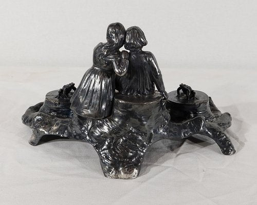 Art Nouveau Inkwell in Pewter, 1900-RVK-1166239