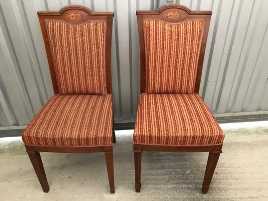 Art Nouveau Inlaid Chairs, 1920s, Set of 2-WQQ-1250456