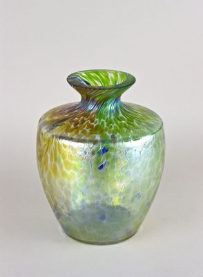 Art Nouveau Iridescent Glass Vase attributed to Fritz Heckert, Bohemia, 1905-TQA-1789553