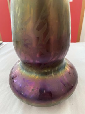 Art Nouveau Iridescent Glass Vase from Poschinger, 1910s-SEI-1166438