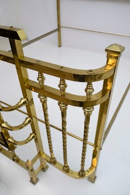 Art Nouveau Italian Double Bed Brass, 1900s-FER-1141842