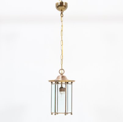 Art Nouveau Lantern in Brass with Glass, 1900s-MY-1229121