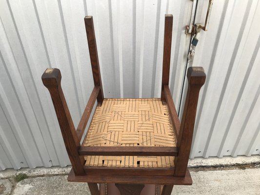 Art Nouveau Leather Chairs, 1920s, Set of 2-WQQ-1246075