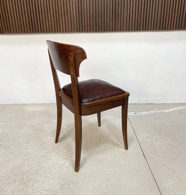 Art Nouveau Leather Dining Chairs by Richard Riemerschmid for Deutsche Werkstätten Hellerau, 1920s, Set of 4-JP-1332445