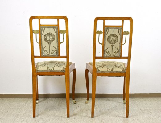 Art Nouveau Living Room Set, Austria, 1910s, Set of 4-TQA-1322284