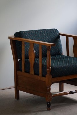 Art Nouveau Lounge Chairs in Oak, 1920s, Set of 2-MXF-1404407