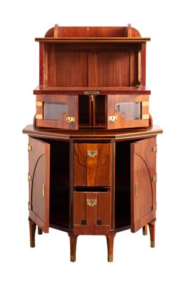 Art Nouveau Mahogany Cabinet from August Ungethüm, 1905-ABO-1438849