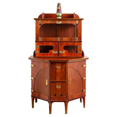 Art Nouveau Mahogany Cabinet from August Ungethüm, 1905-ABO-1438849