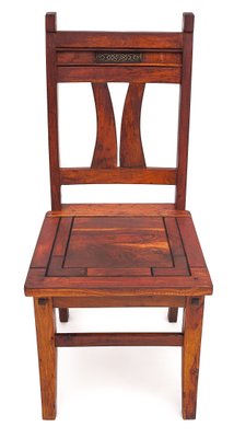 Art Nouveau Mahogany Chairs, 1890s, Set of 4-JCN-1720895