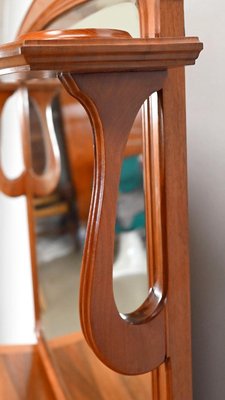 Art Nouveau Mahogany Console Mirror, 1900s-RVK-1398111