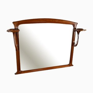 Art Nouveau Mahogany Console Mirror, 1900s-RVK-1398111