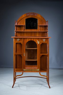 Art Nouveau Mahogany Display Cabinet-ZZH-1335479