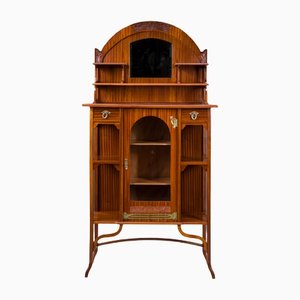 Art Nouveau Mahogany Display Cabinet-ZZH-1335479