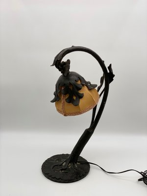 Art Nouveau Metal Table Lamp, Italy, 1900s-PYA-1160945