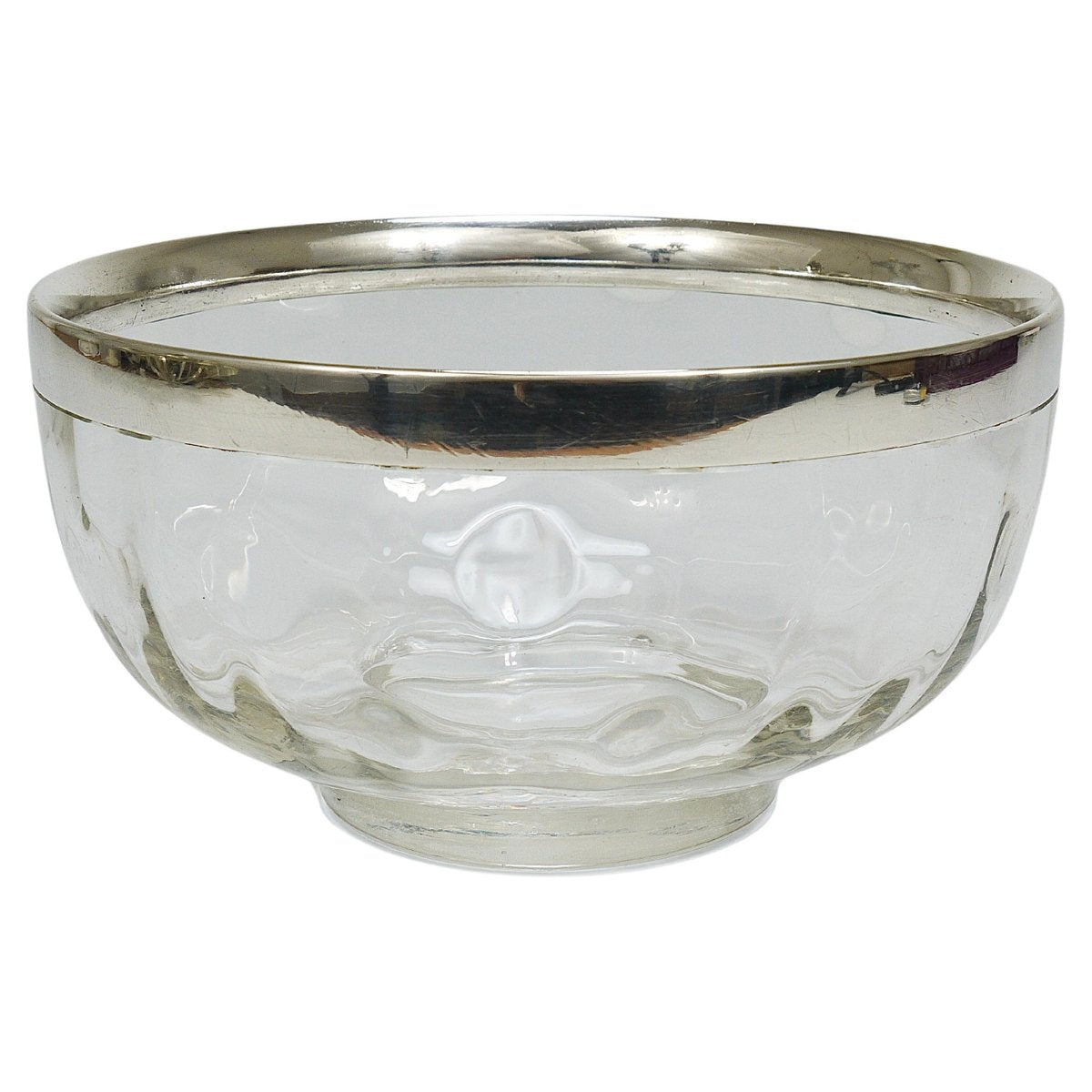 Art Nouveau Meteor Bowl with Silver Rim from Bakalowits & Söhne, 1900s