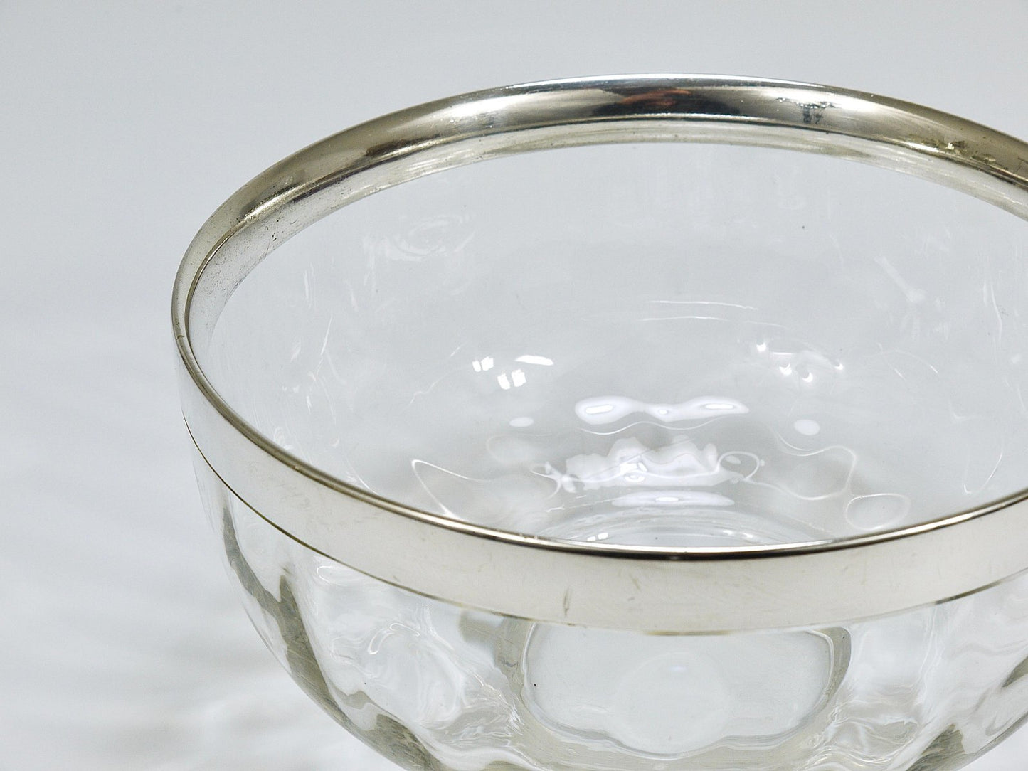 Art Nouveau Meteor Bowl with Silver Rim from Bakalowits & Söhne, 1900s