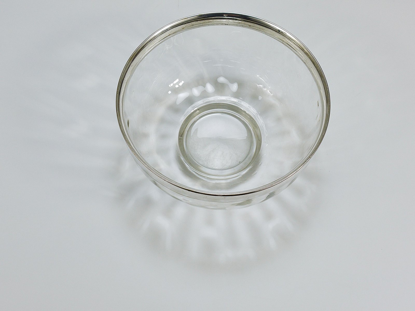 Art Nouveau Meteor Bowl with Silver Rim from Bakalowits & Söhne, 1900s