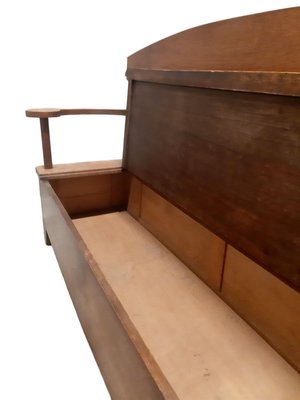 Art Nouveau Minimalist Oak Bench, 1900s-ES-753933