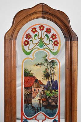 Art Nouveau Mirror with Bucolic Painted Scene, 1900s-XNH-1017692